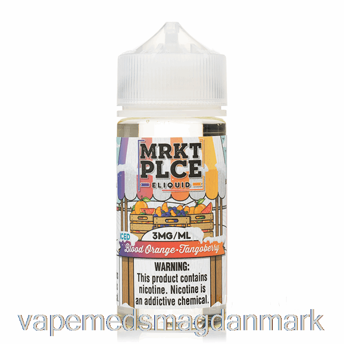 Engangs Vape Danmark Isblodappelsin Tangoberry - Mrkt Plce - 100ml 0mg